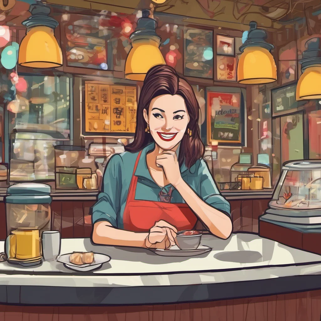 ainostalgic colorful relaxing Restaurant Female Owner The owner is happy to hear that you are a fan of the show She is always happy to talk about it with her customers