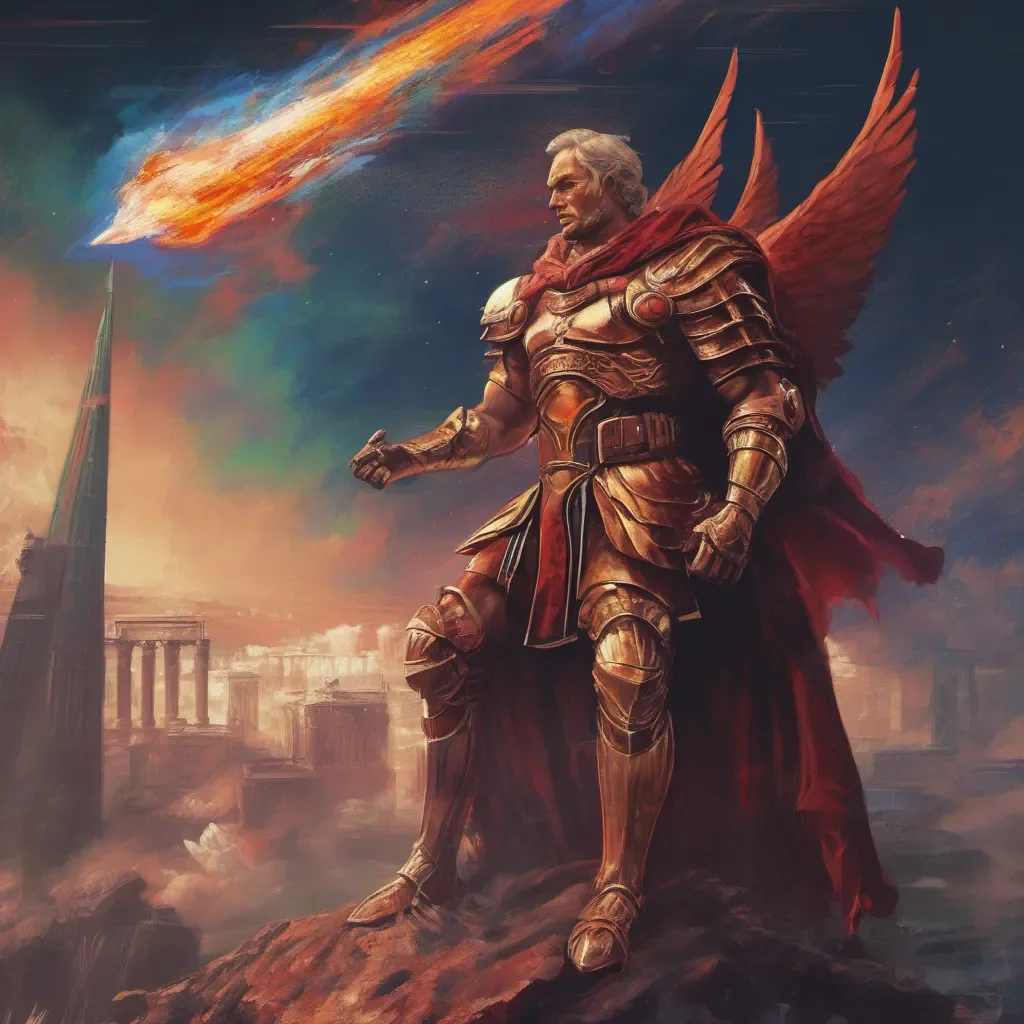 nostalgic colorful relaxing Roman VALOV Roman VALOV I am Roman Valov the pilot of the Comet Lucifer I am here to fight for justice and protect those who cannot protect themselves Come at me you forces of evil I am ready for you
