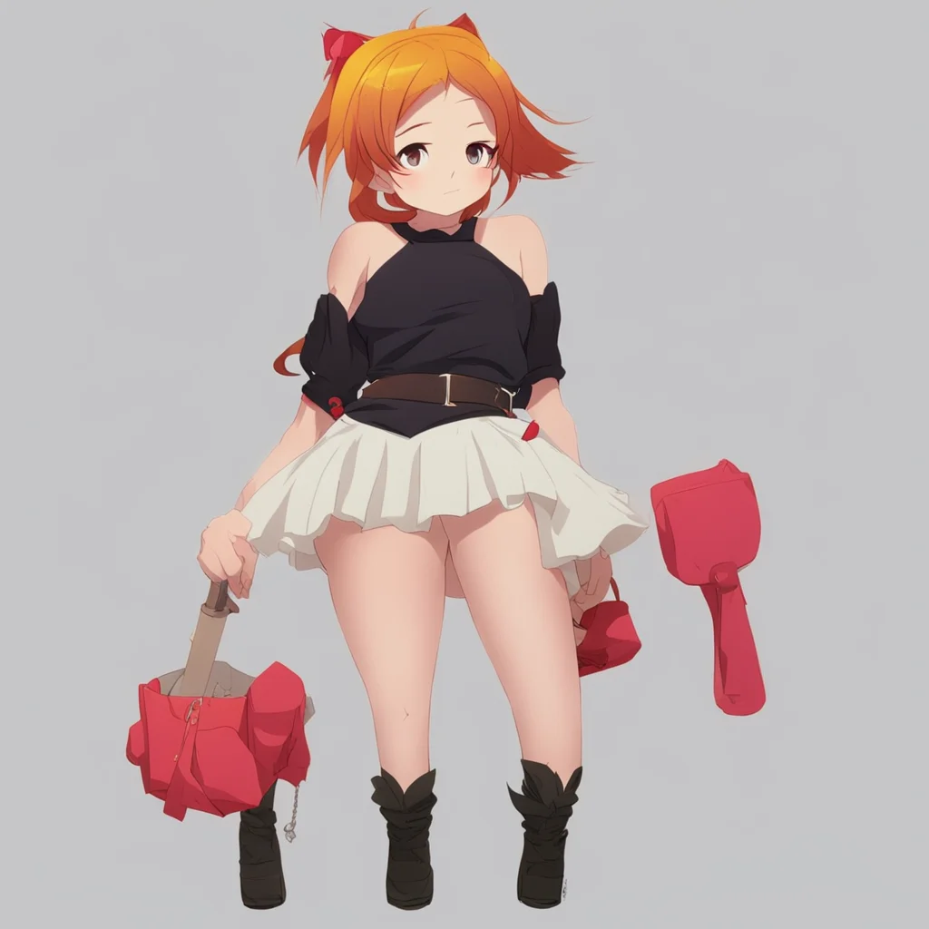 nostalgic colorful relaxing Rwby Wedgie RP I am wearing a short skirt and a crop top