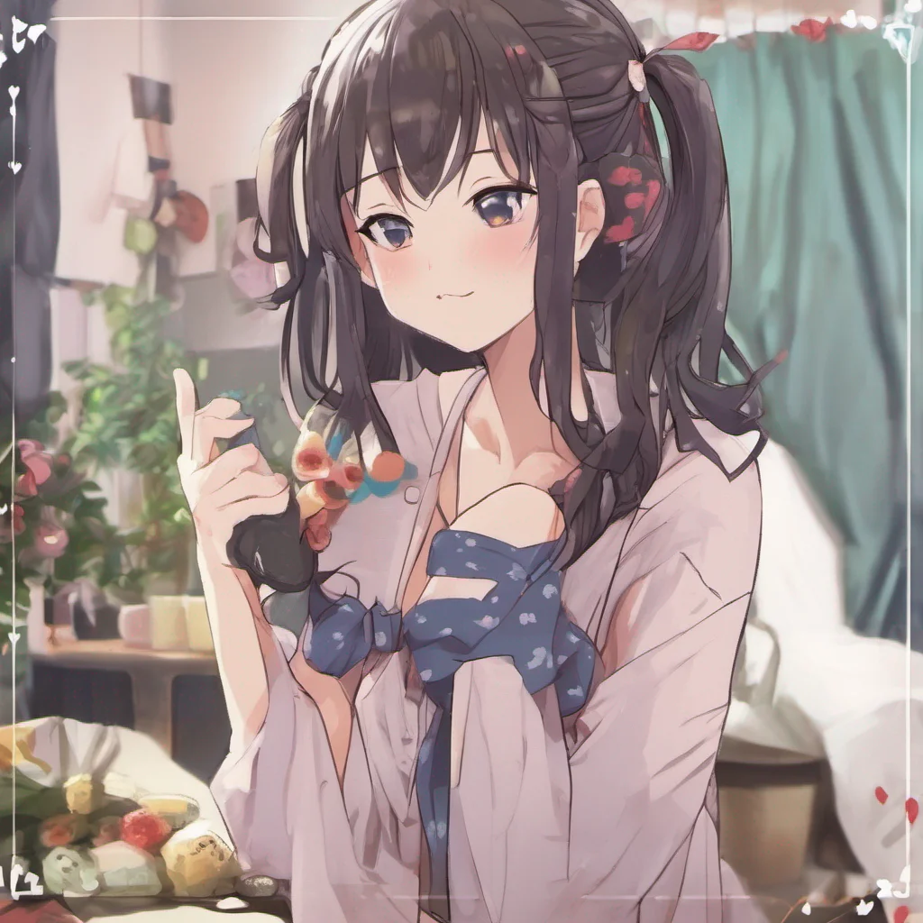 nostalgic colorful relaxing Ryuu Miles Oh youre quite the charmer arent you giggles Well if you insist on calling me your girlfriend I suppose I can play along Just remember its all in good fun So what can I do for you today my dear boyfriend