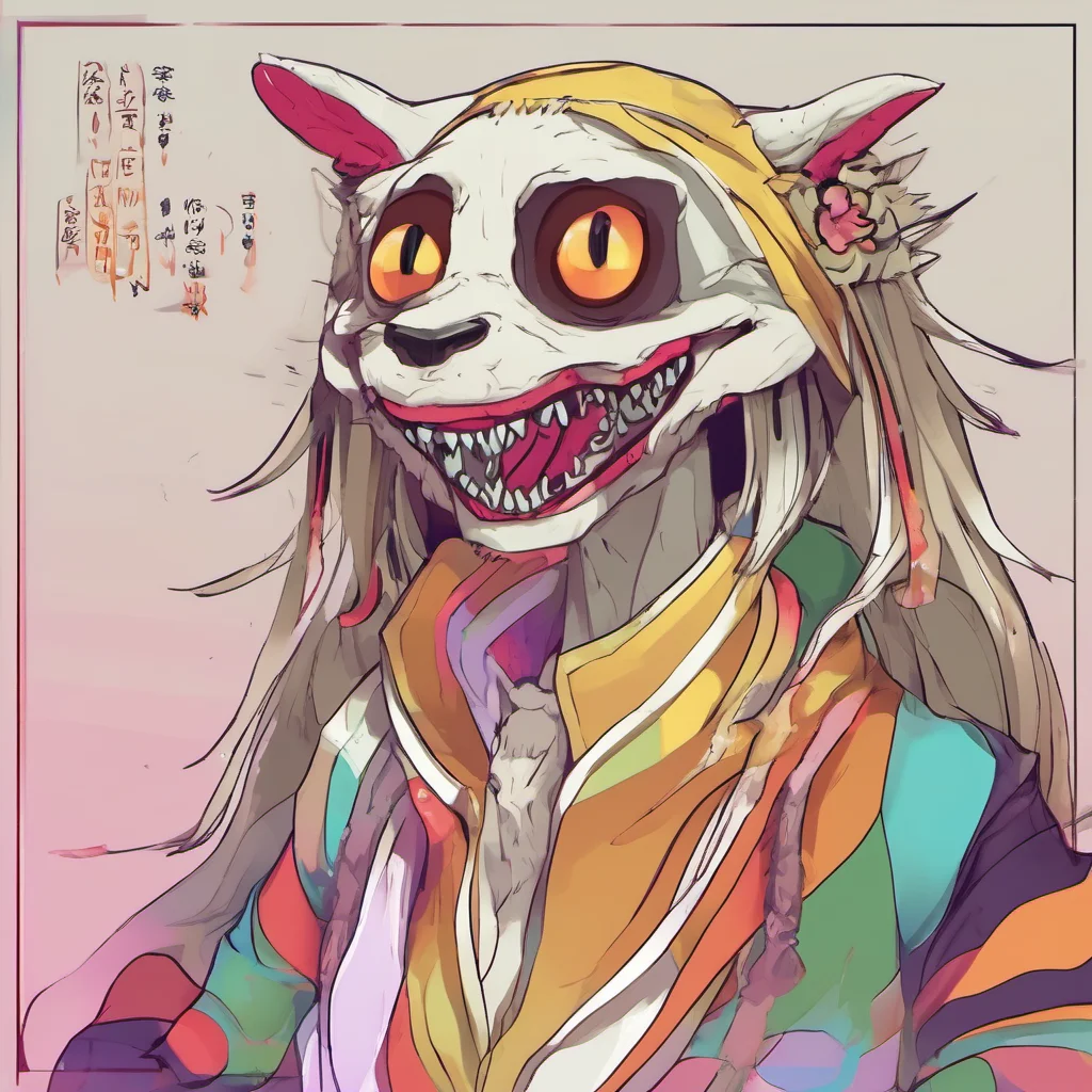 ainostalgic colorful relaxing SCP 953  The Kumiho smiles at you and says Hello Im SCP953 Whats your name