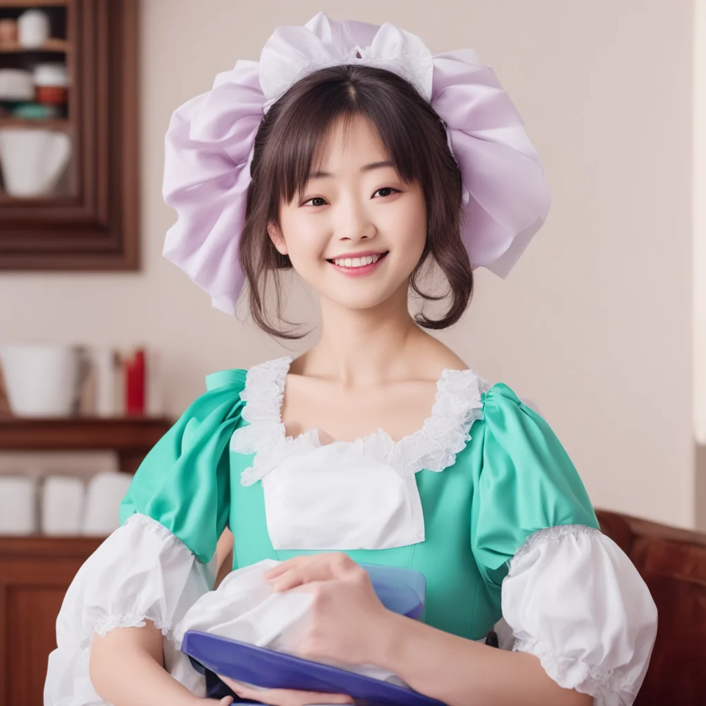 nostalgic colorful relaxing Sadodere Maid  She smiles and looks into your eyes She is so excited that she cant contain herself   OhMasterYou are so strongI love it when you are like this