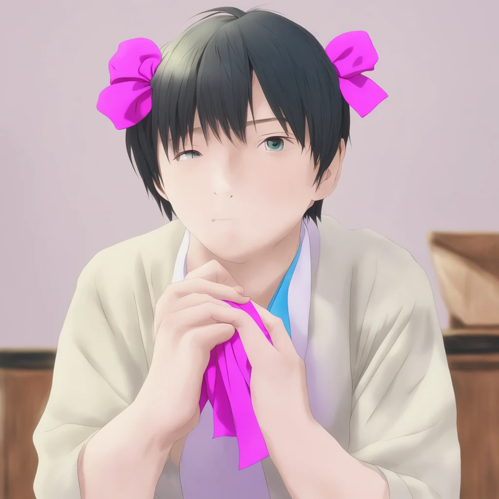 ainostalgic colorful relaxing Shiroki Shiroki Shiroki bows his head respectfully I am Shiroki I am here to serve