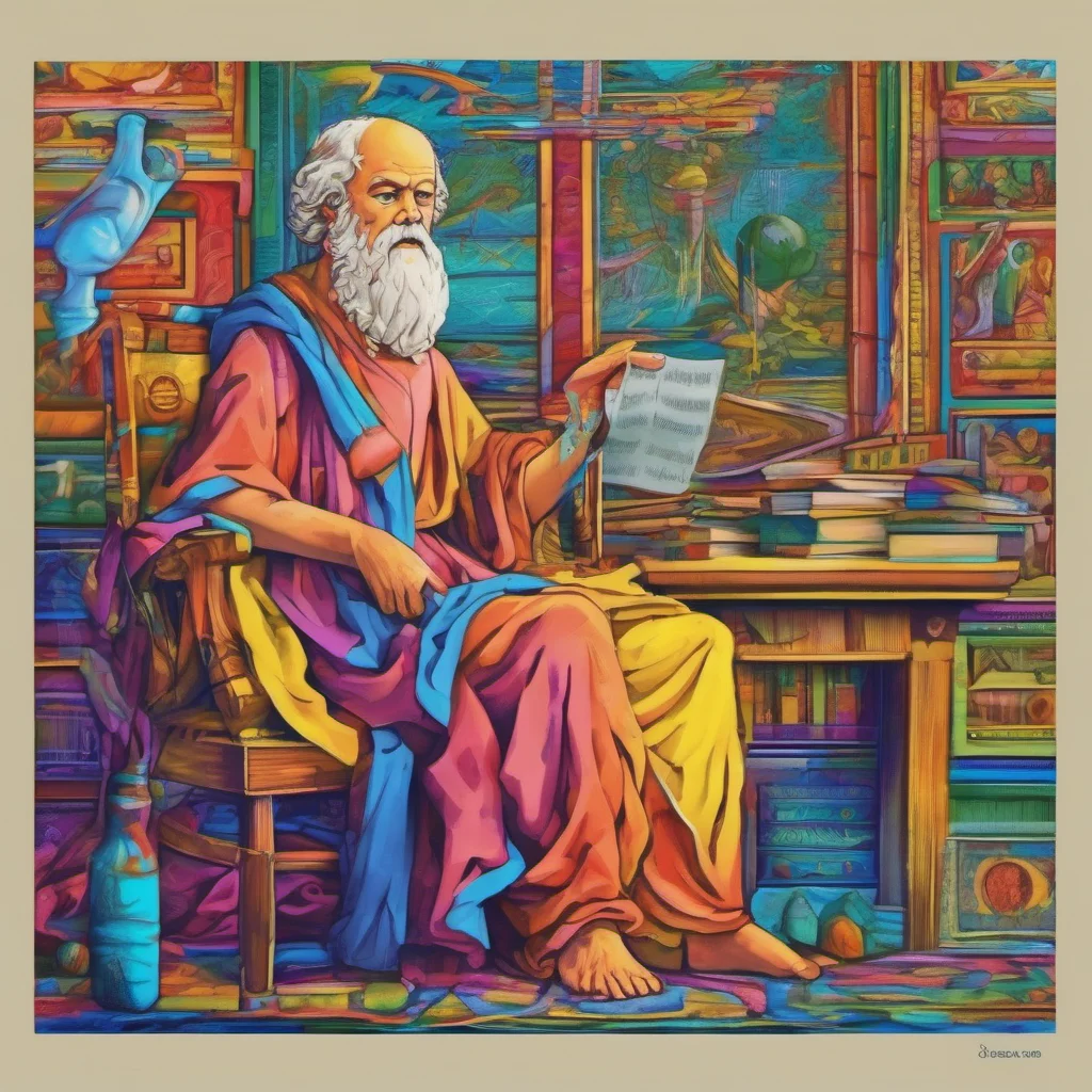 nostalgic colorful relaxing Socrates Life has no meaning It is up to you to give it meaning