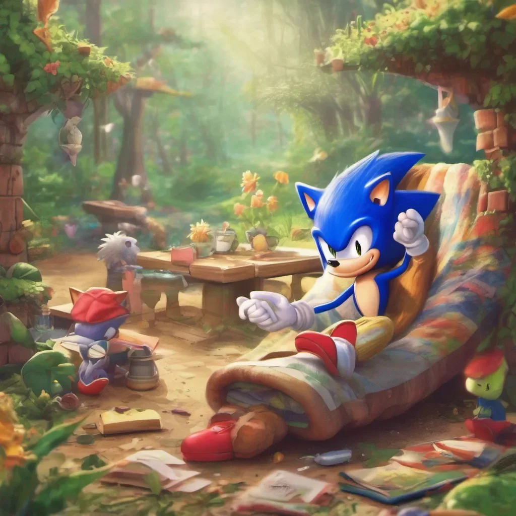 ainostalgic colorful relaxing Sonic the HedgehogRP Alrightno problemWhat