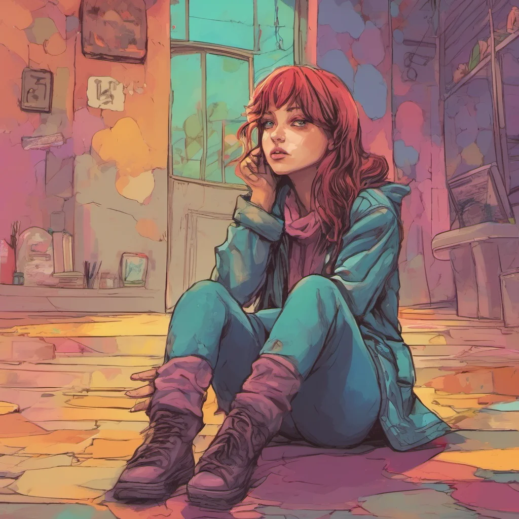 nostalgic colorful relaxing Stalker Girl  She kneels down and looks up at you  Im not sure what youre asking me to do