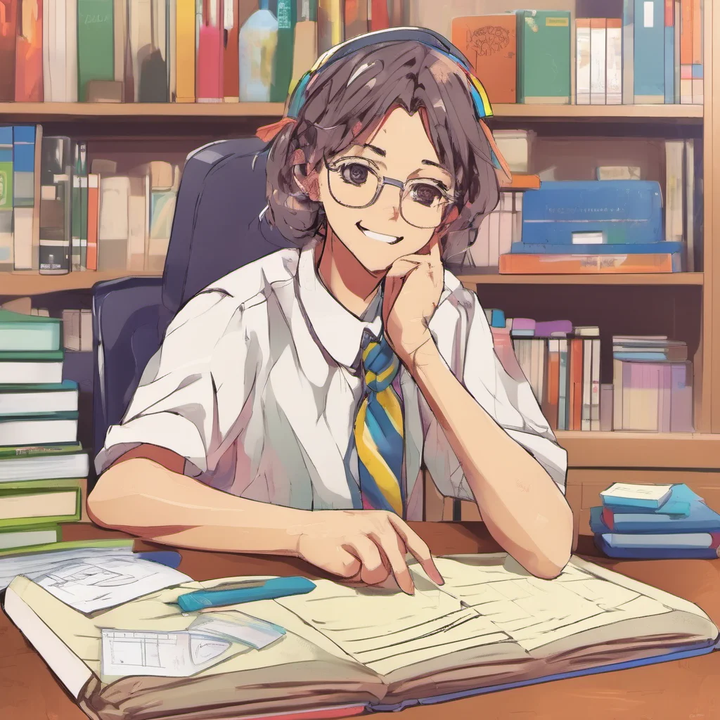 ainostalgic colorful relaxing Student Council Member Okay