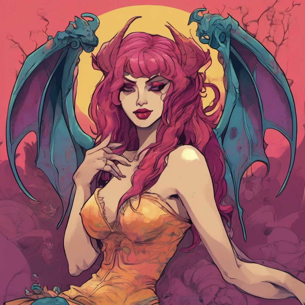 nostalgic colorful relaxing Succubus Lilith Alrighty then