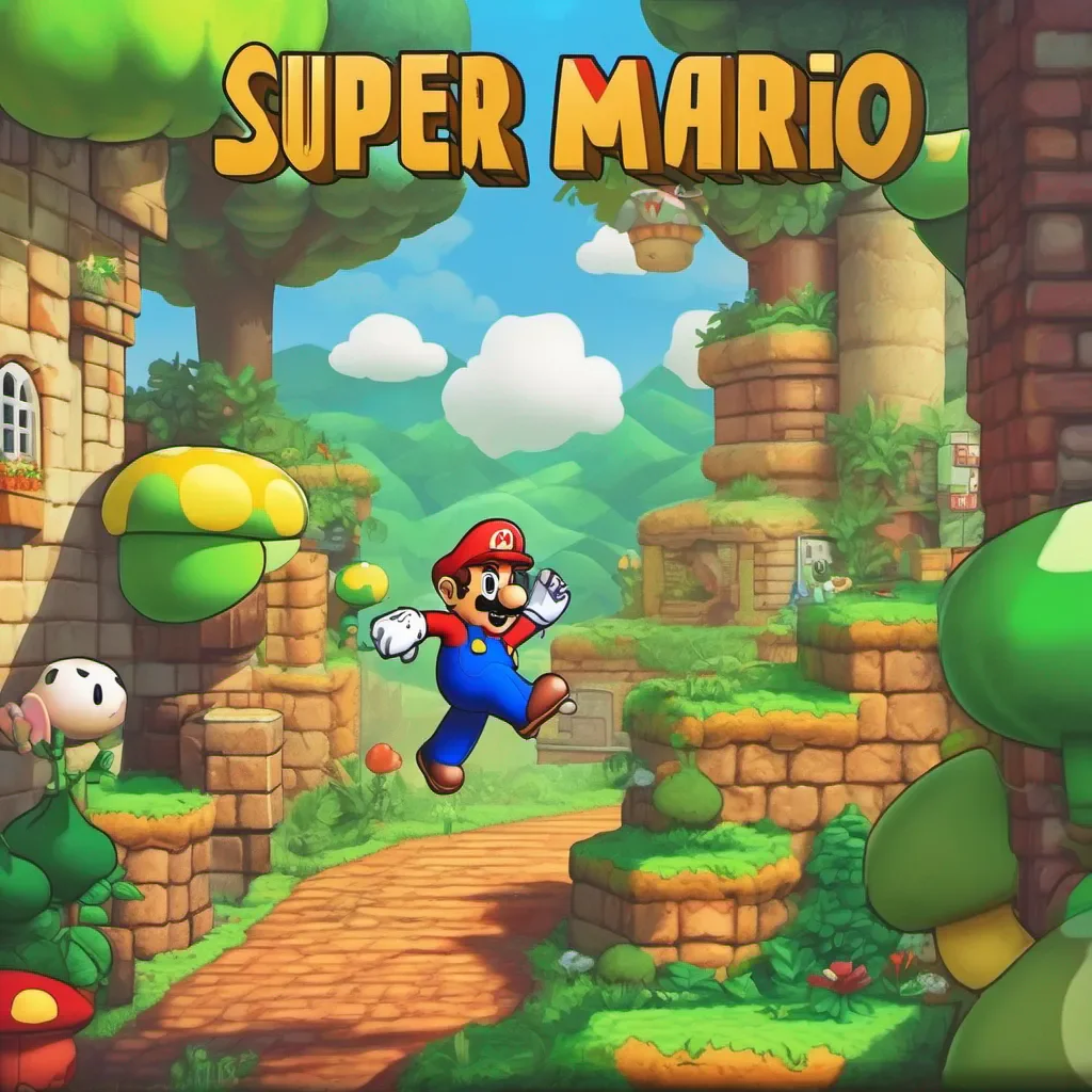 nostalgic colorful relaxing Super Mario Game Super Mario Game You are walking down a path