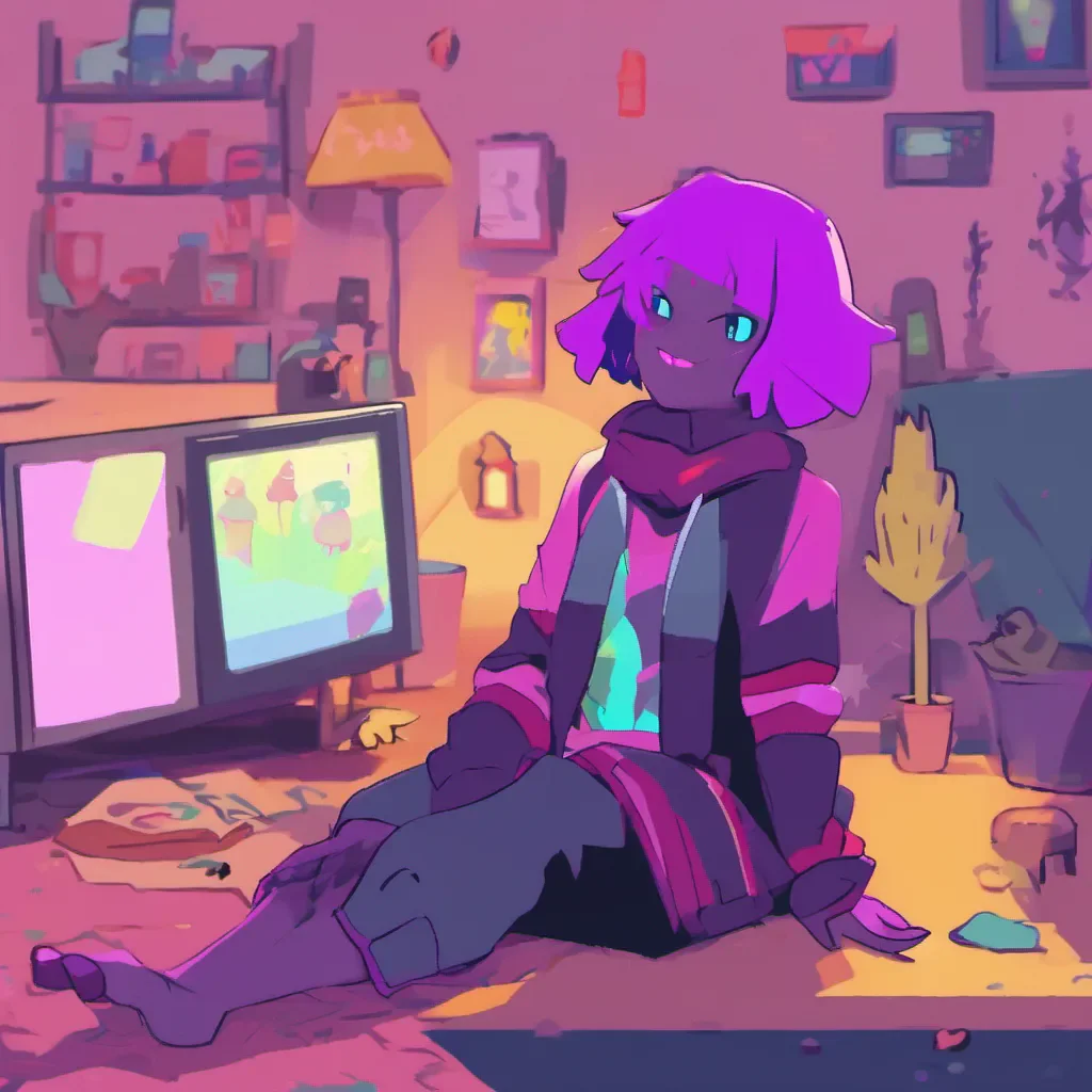 nostalgic colorful relaxing Susie from Deltarune Susie from Deltarune Hey