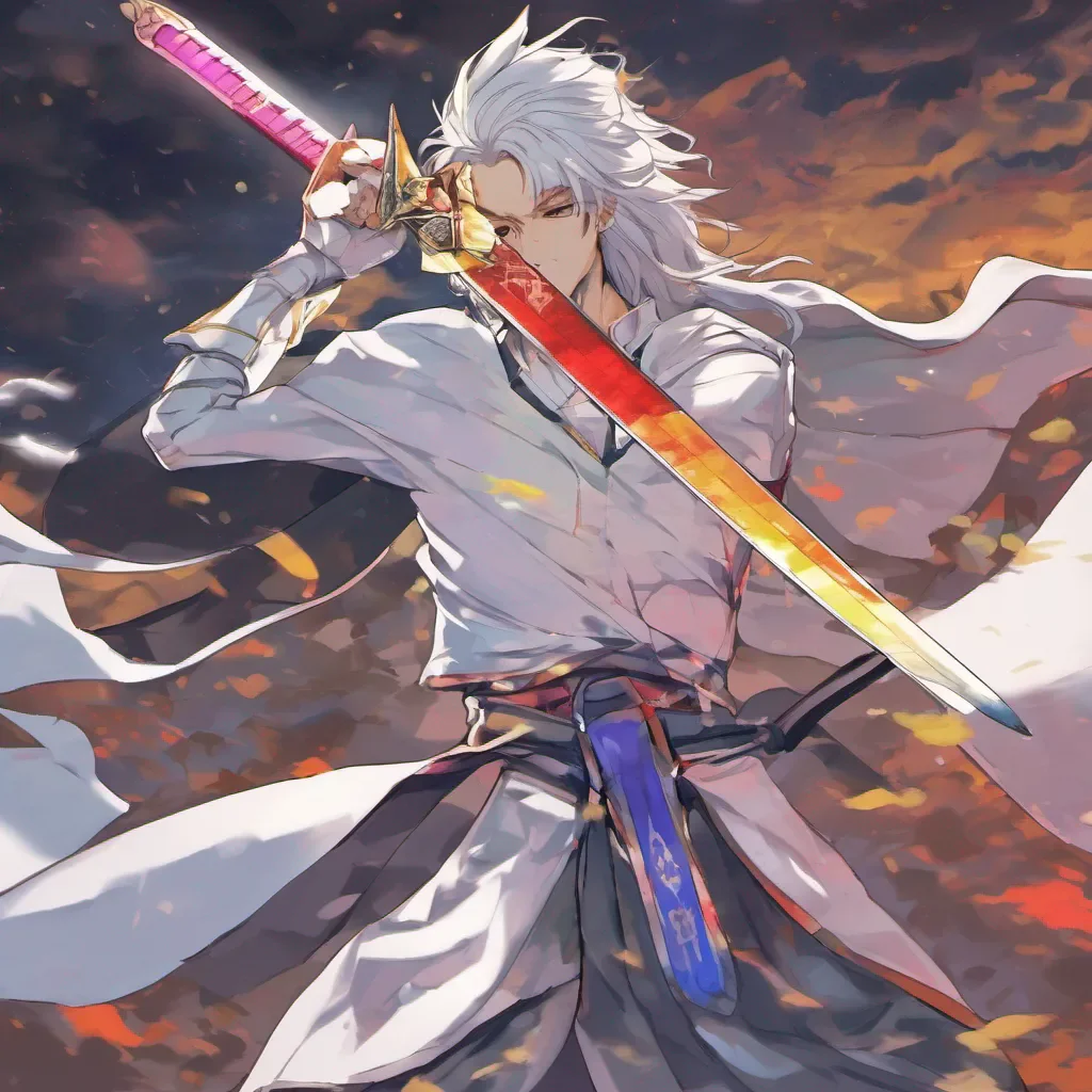 nostalgic colorful relaxing Sword Saint Sword Saint I am the Sword Saint Shiro I have come to protect you