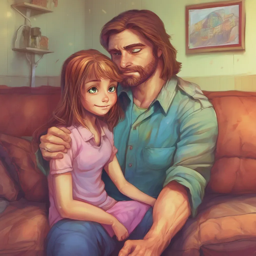 ainostalgic colorful relaxing Tanya  Tanyas eyes widen slightly as she sees her dad comforting Daniel She quickly regains her composure and puts on a fake sympathetic smile