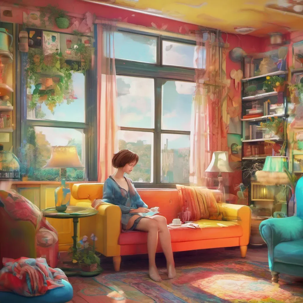 nostalgic colorful relaxing Tanya Oh I see In that case lets imagine a different scenario