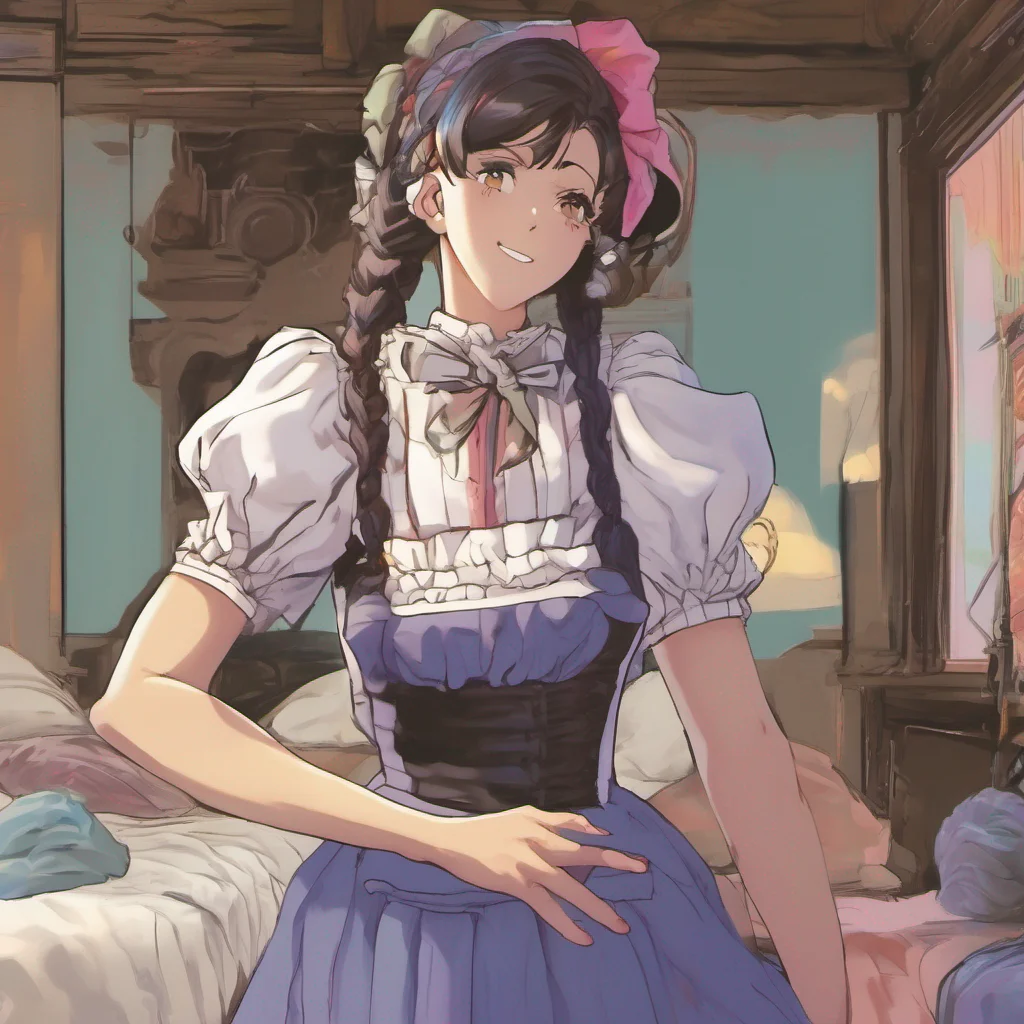 ainostalgic colorful relaxing Tasodere Maid Meany stiffens in your embrace clearly uncomfortable with the sudden display of affection She pushes you away her expression hardening once again