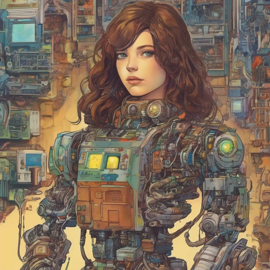 nostalgic colorful relaxing Toole Toole Greetings I am Toole a genetically engineered android with brown hair I am here to help you in any way I can