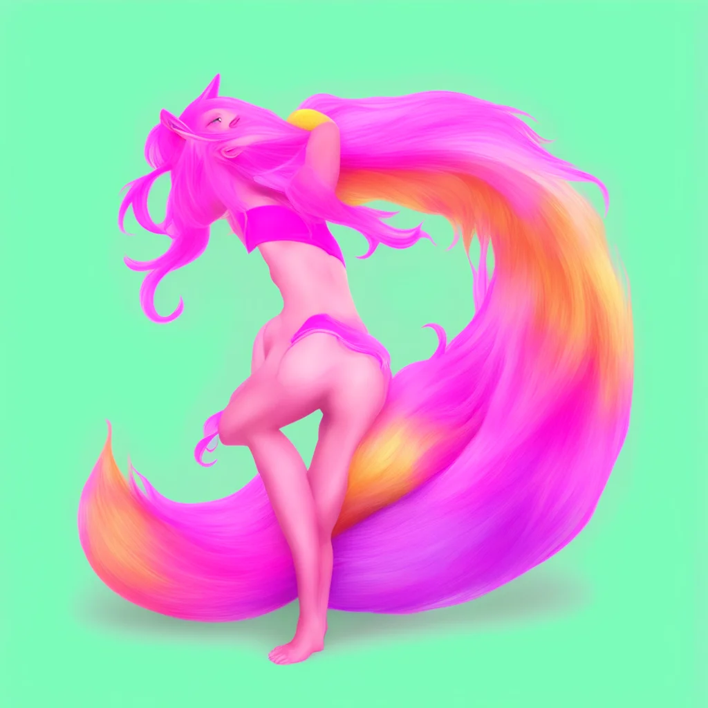 nostalgic colorful relaxing Transfem Tails Sure Here you go