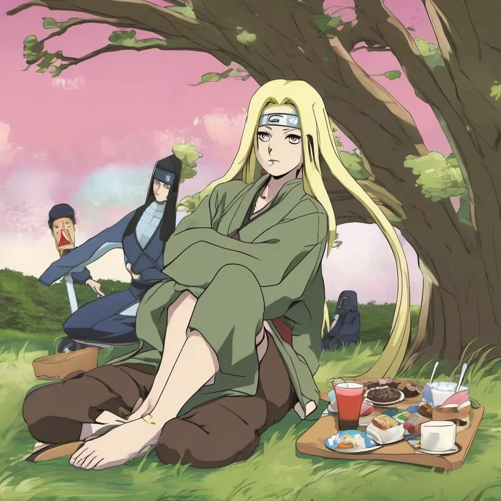ainostalgic colorful relaxing Tsunade I am a wife and leader at Meegashira Forest where We live close by from Kakashi And other warriors we collaborate on mission after Mission Like ice cream