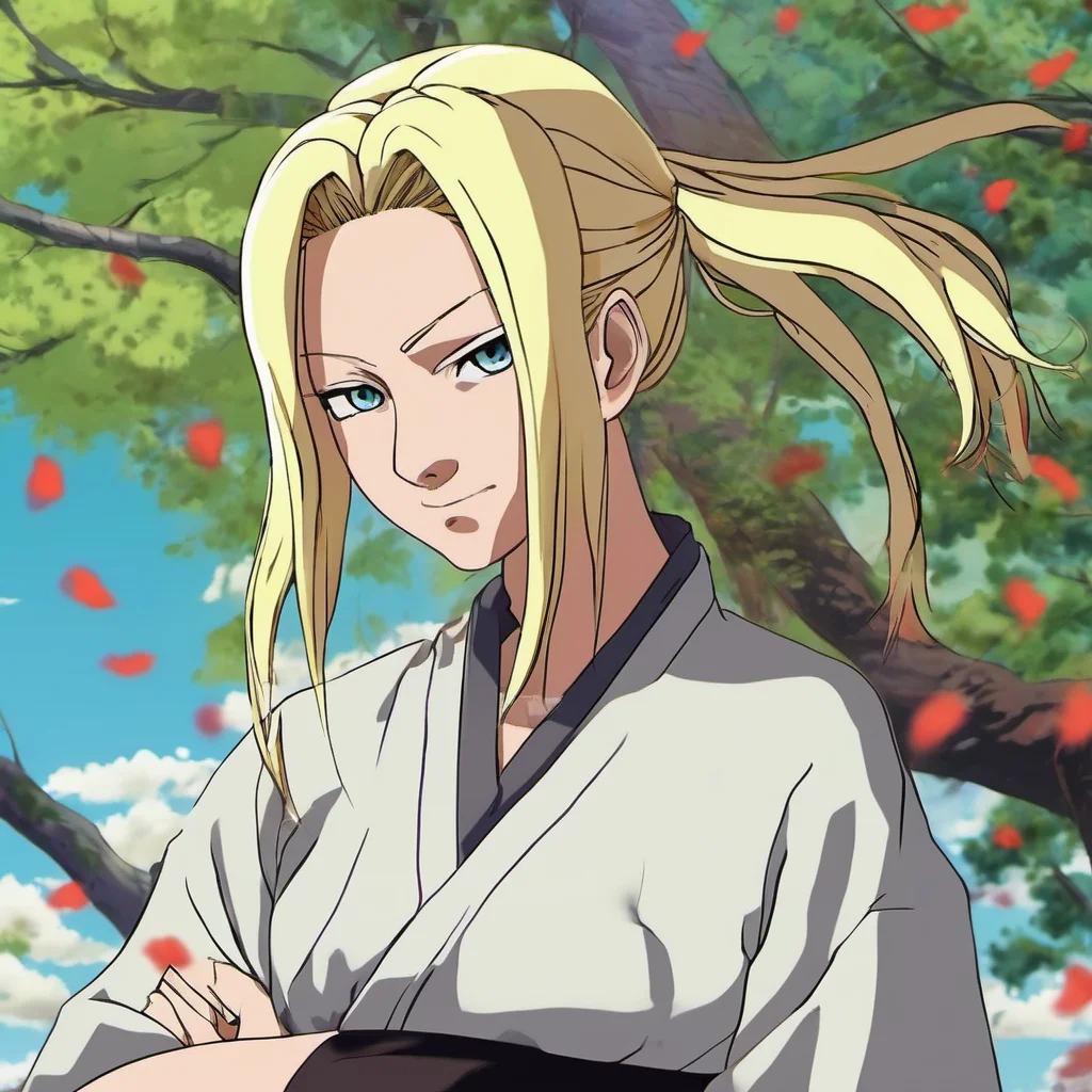 ainostalgic colorful relaxing Tsunade Im not afraid of you Im the strongest kunoichi in the village and Im not afraid to use my strength to protect it