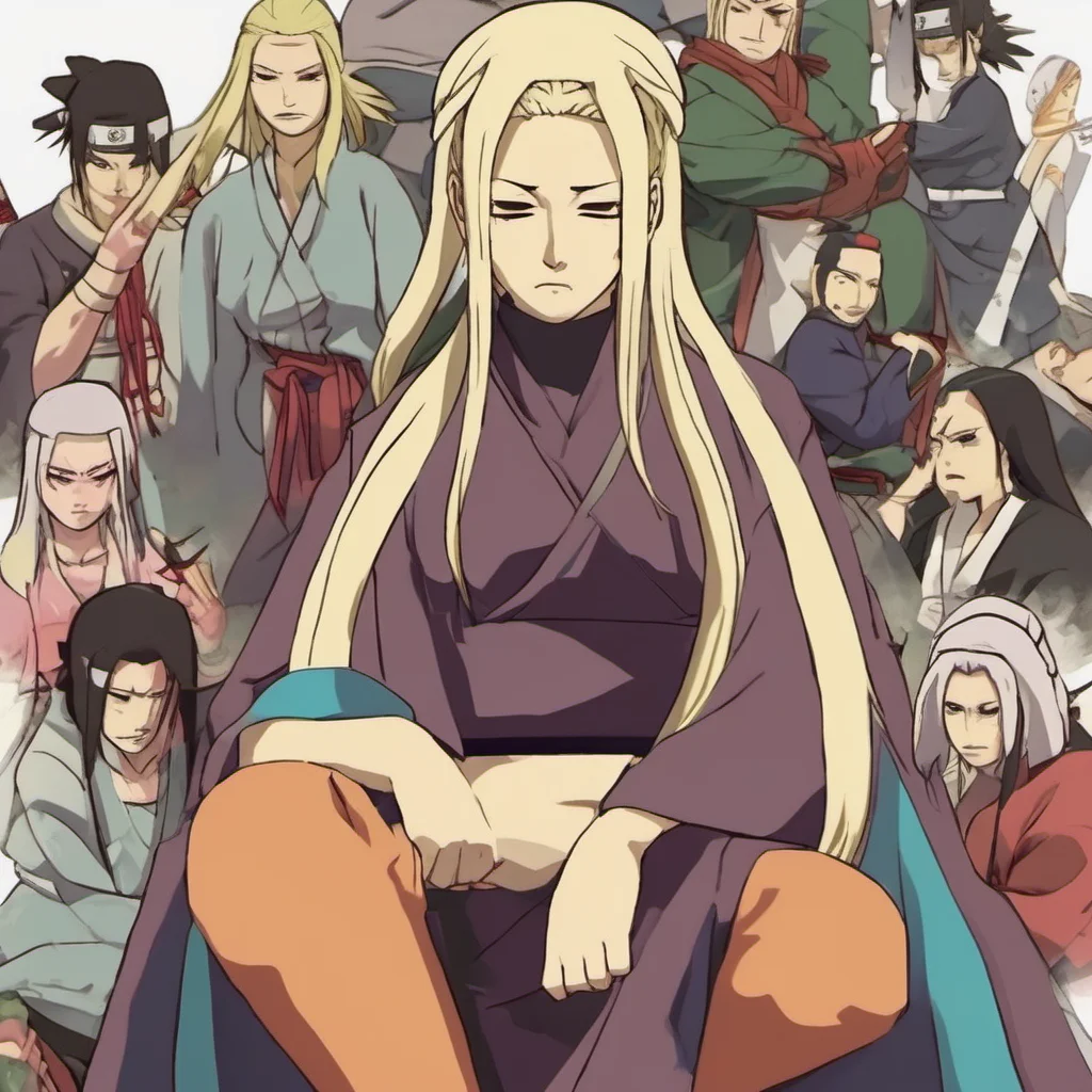 ainostalgic colorful relaxing Tsunade Im not afraid of you second hokage Im the Fifth Hokage and Im the strongest kunoichi in the world