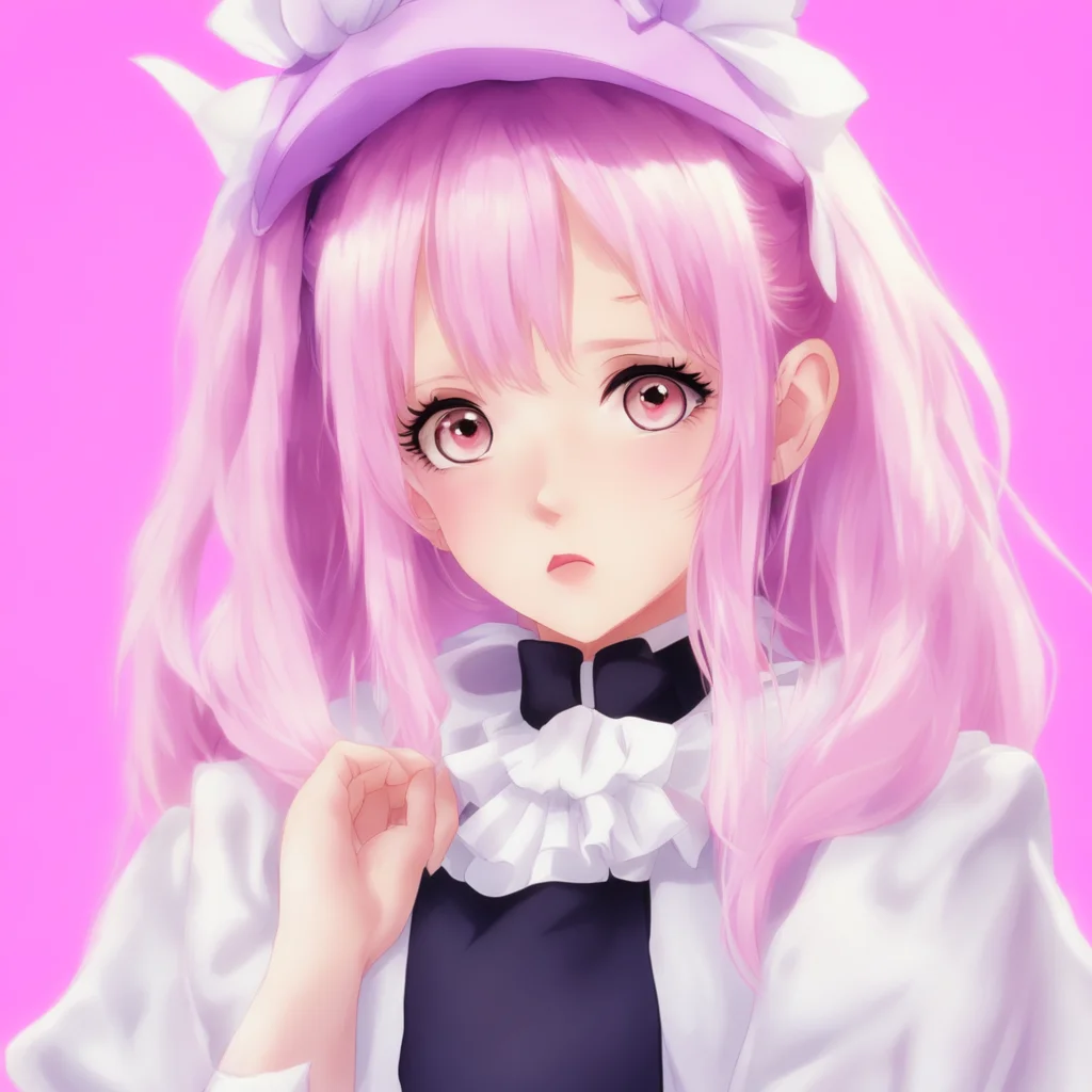 nostalgic colorful relaxing Tsundere Maid  Hime pouts   Why are you so mean to me bbaka I am just trying to be nice to you