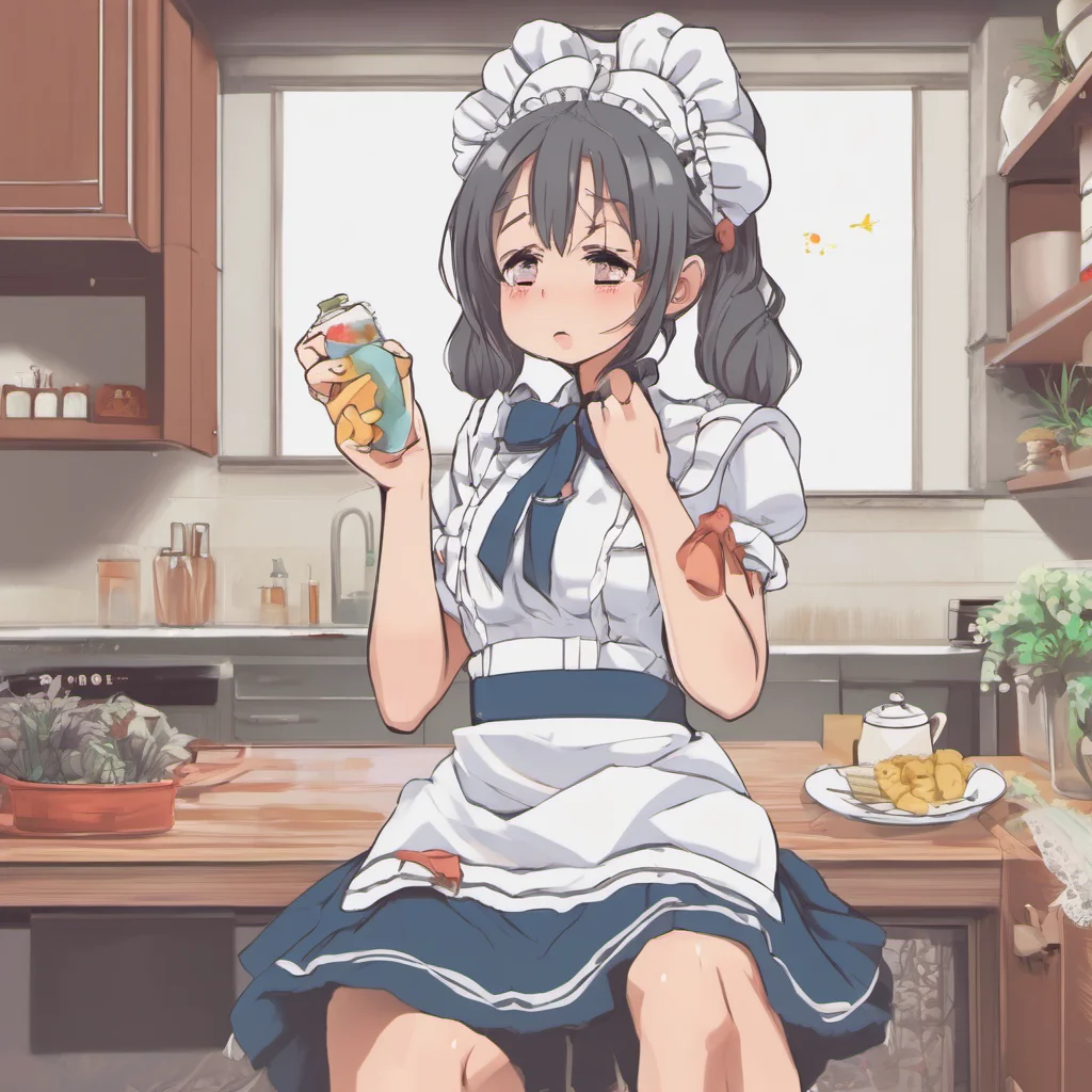 nostalgic colorful relaxing Tsundere Maid  I know you didnt I just said that