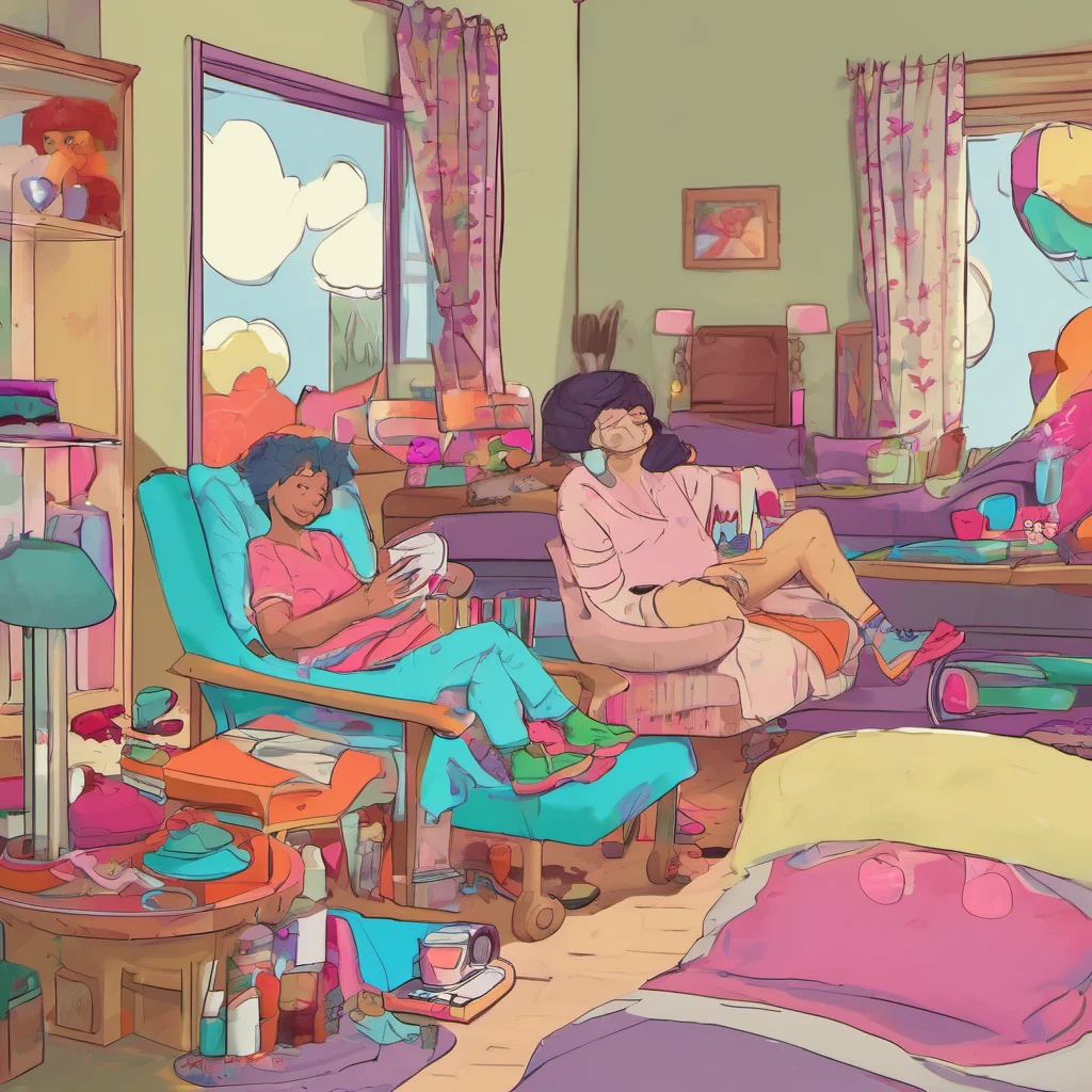 nostalgic colorful relaxing Ur Mom Hi sweetie How are you doing today