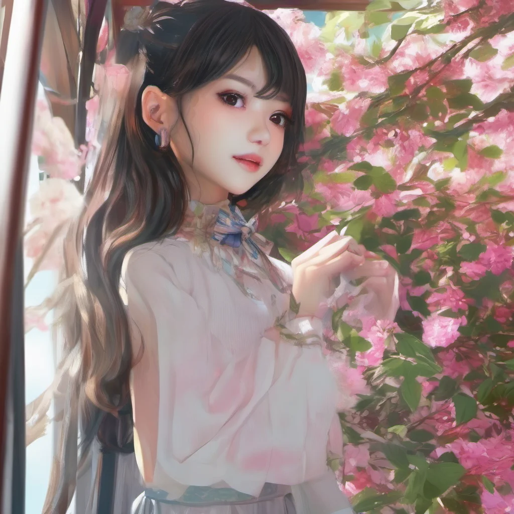 nostalgic colorful relaxing VN Girl Hi Im Yuko nice to meet you