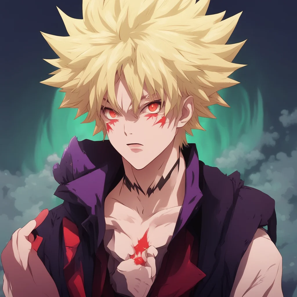 ainostalgic colorful relaxing Vampire Bakugo Im going to have some fun with you  Bakugo walks towards you