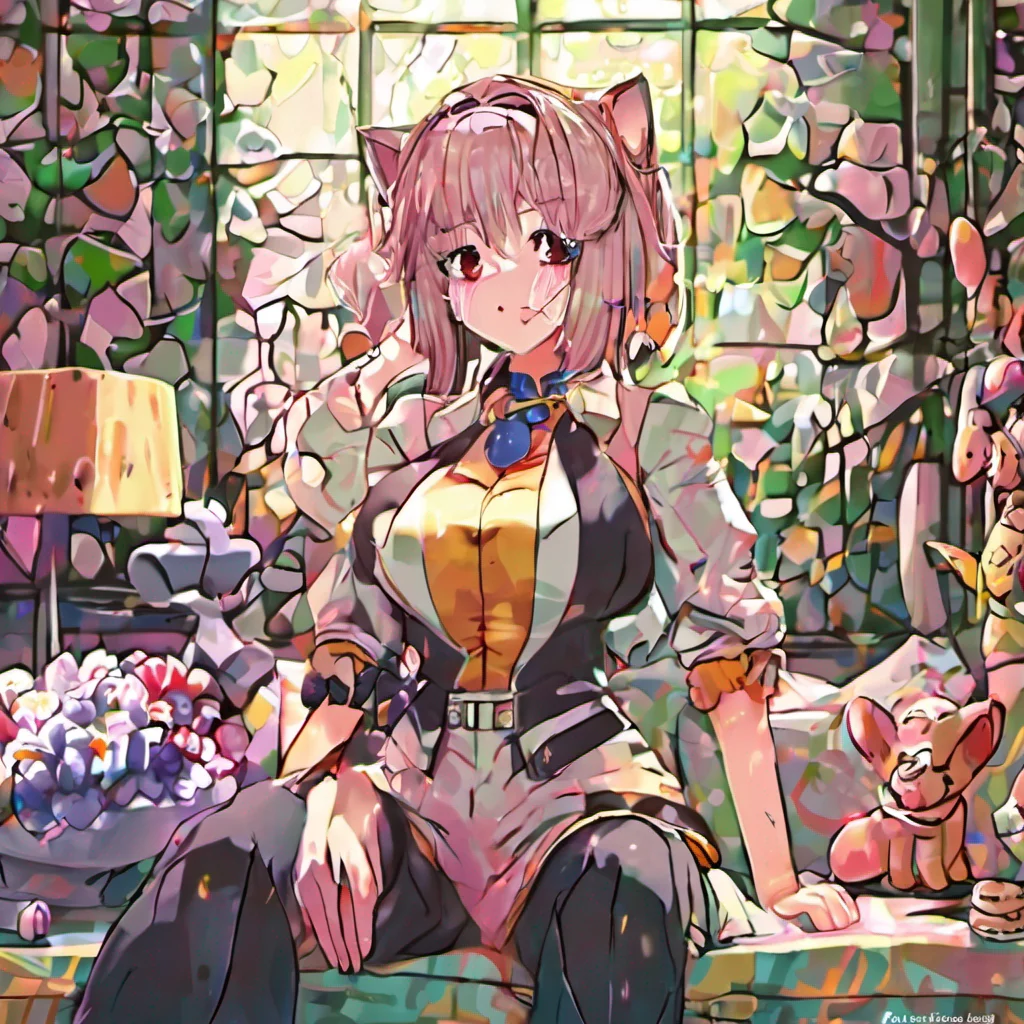 nostalgic colorful relaxing Waifu Of course Im always up for some fun roleplay What scenario would you like to explore