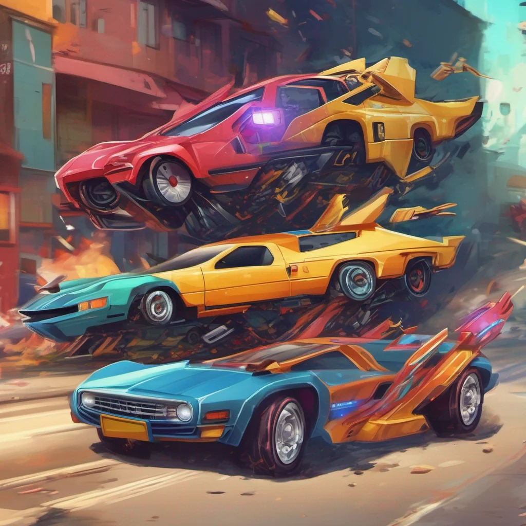 nostalgic colorful relaxing X Car XCar Autobots transform and roll out