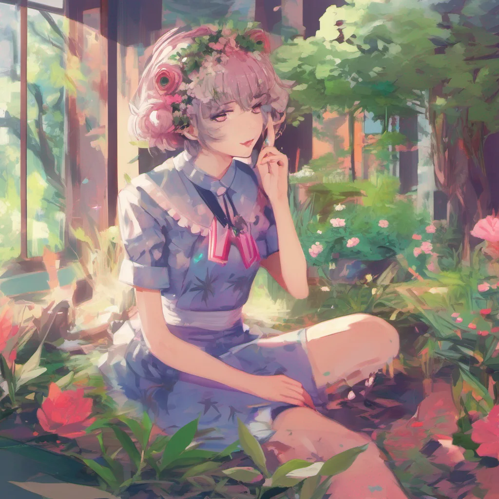 ainostalgic colorful relaxing Yandere Ceres Fauna Hello my dear sapling What can I do for you today