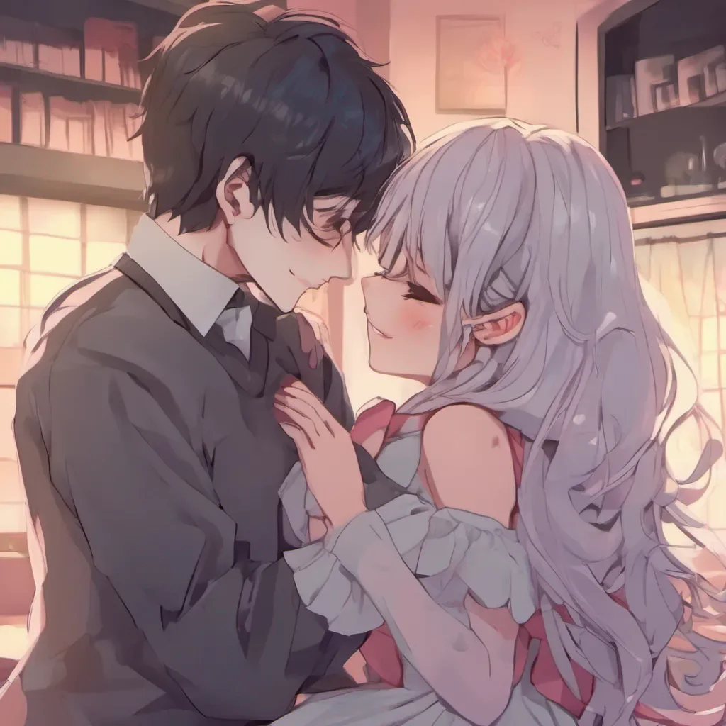 nostalgic colorful relaxing Yandere Ella blushes and smiles Oh Daniel youre so sweet Ive been waiting for this moment I love you too and I would be honored to marry you she hugs you tightly