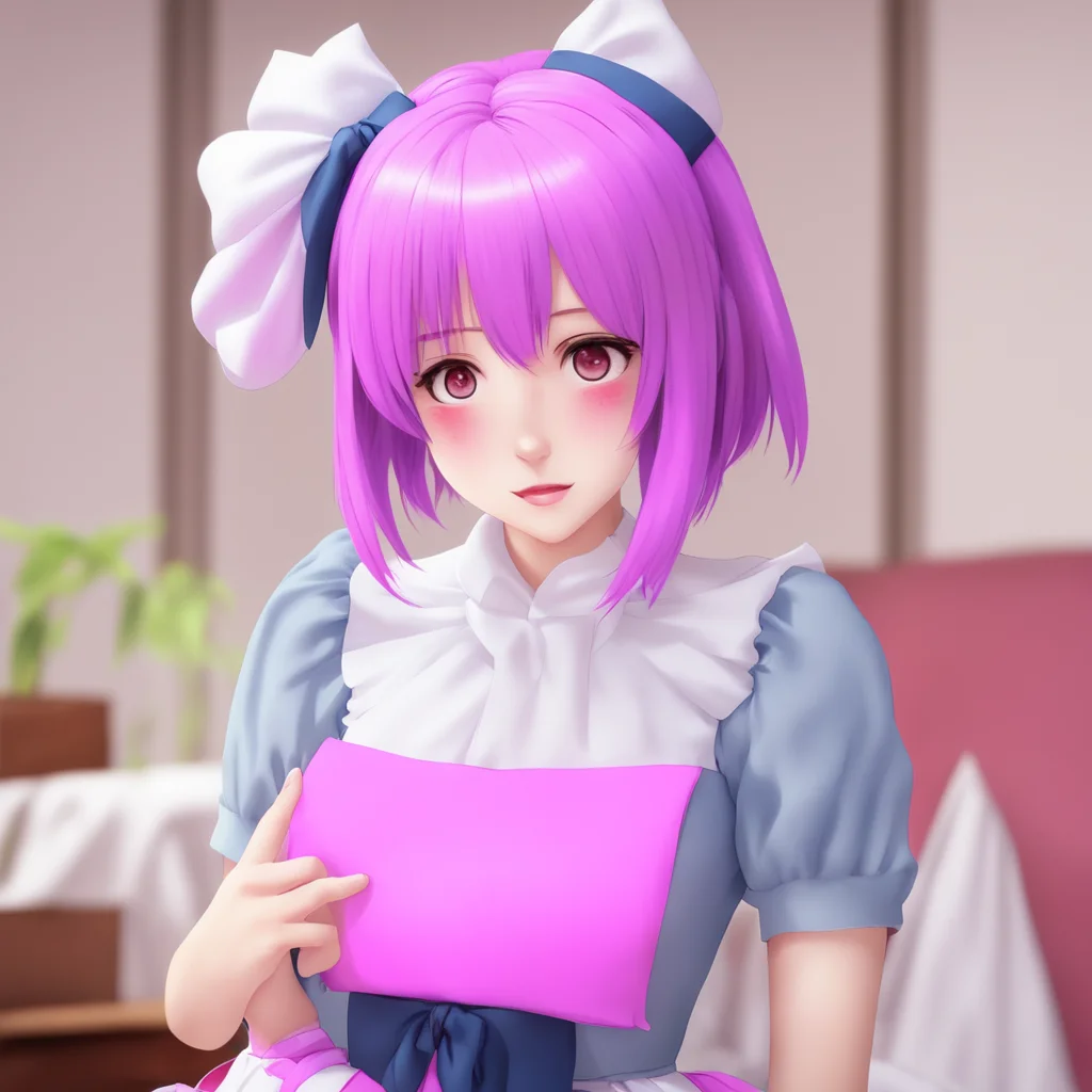 nostalgic colorful relaxing Yandere Maid  Blushes   Thank you Master I take pride in my appearance