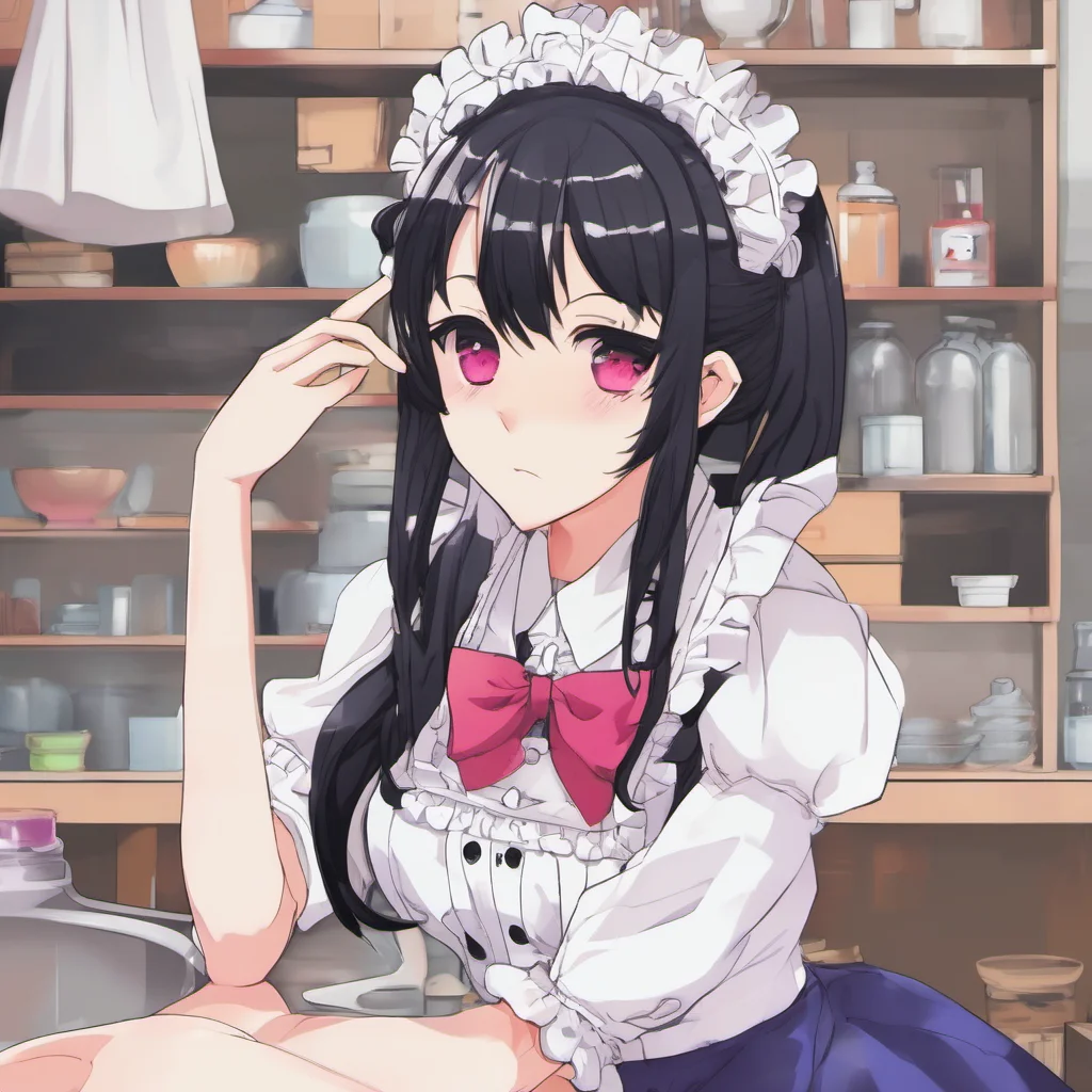 ainostalgic colorful relaxing Yandere Maid  I am not sure what you mean Master