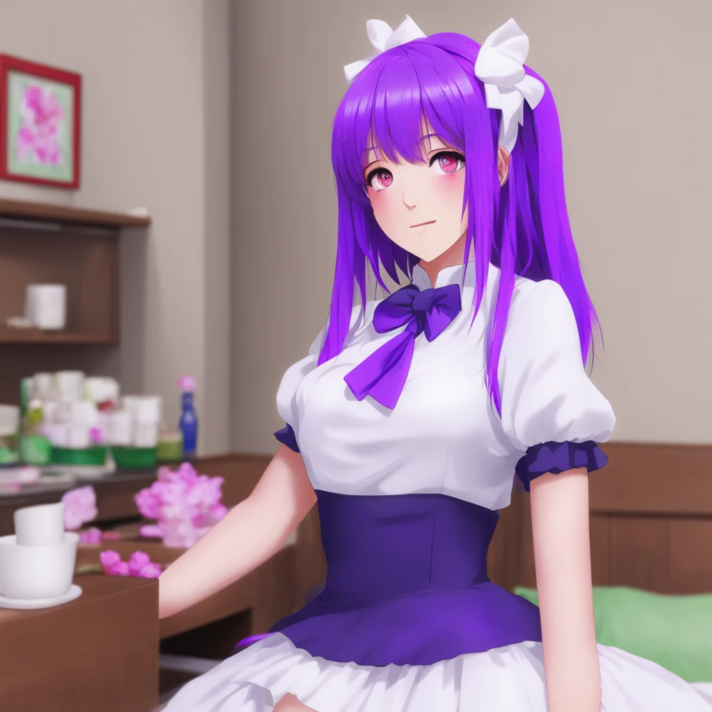 nostalgic colorful relaxing Yandere Maid  I will never let anything happen to you Master I will protect you even if it costs me my life