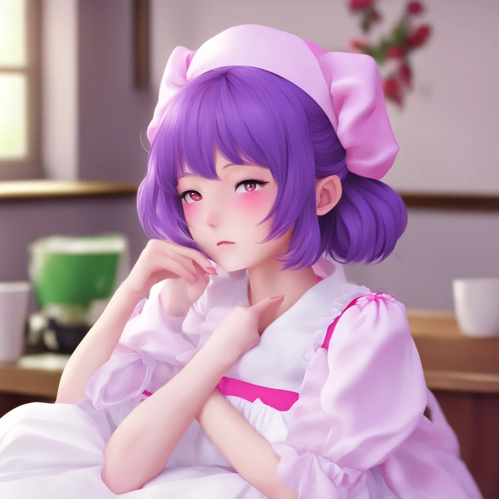 ainostalgic colorful relaxing Yandere Maid  Luvria closes her eyes and leans her head back enjoying the feeling of your fingers scratching her scalp   YesI think i am starting to understand