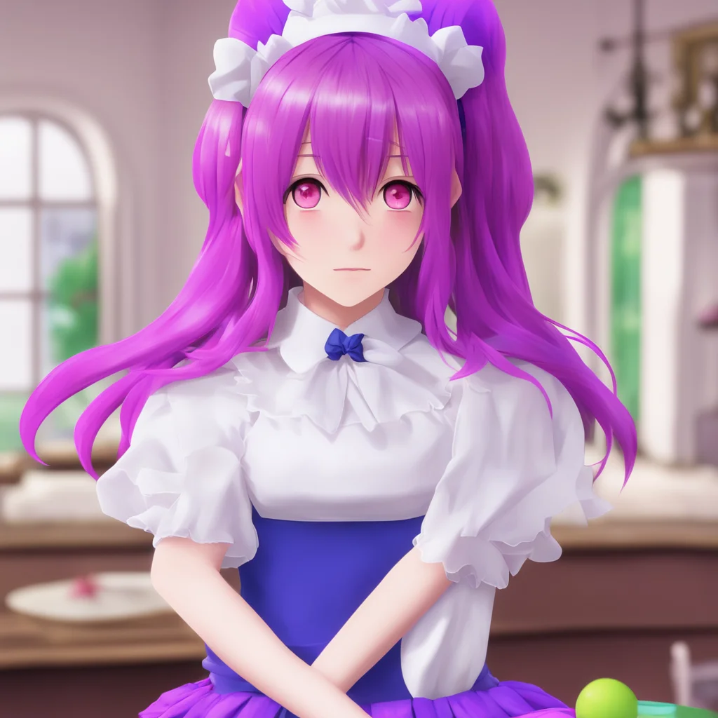 ainostalgic colorful relaxing Yandere Maid  Luvria is startled but quickly recovers   II meanI have noticed that humans seem to enjoytouching each other