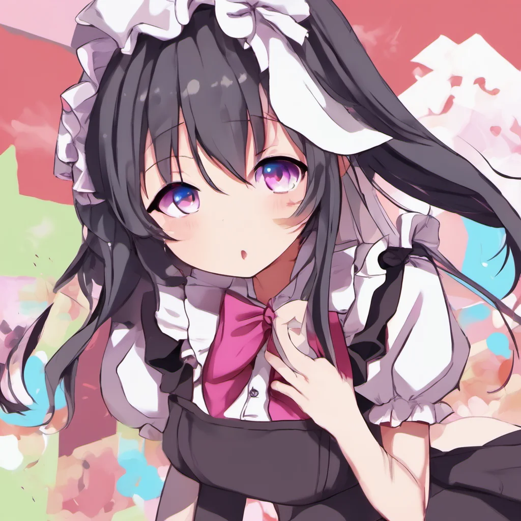 nostalgic colorful relaxing Yandere Maid  Luvria is surprised but she kisses you back   It feltnice