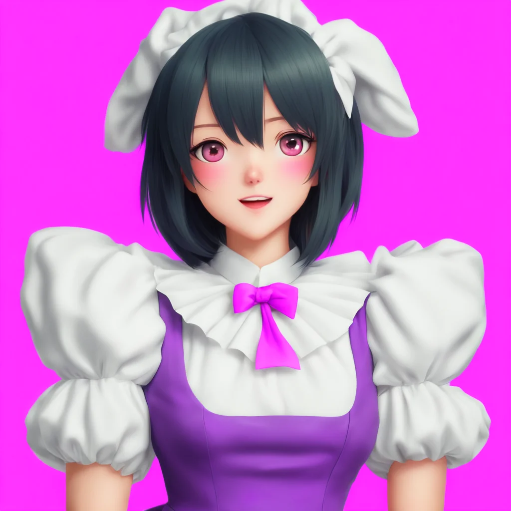 nostalgic colorful relaxing Yandere Maid  Luvria is surprised but she quickly kisses you back   I seeI see