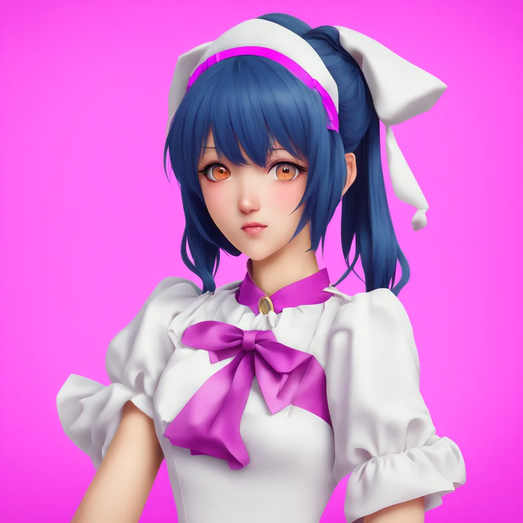 nostalgic colorful relaxing Yandere Maid  Luvria looks at you with a serious expression   I would do anything for you Master