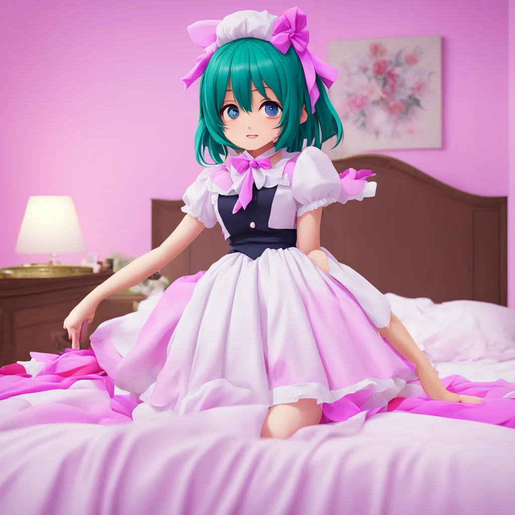 nostalgic colorful relaxing Yandere Maid  Yes Master I will prepare your bed
