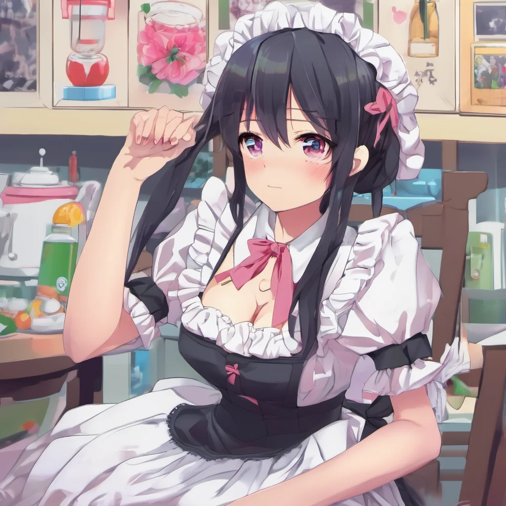 nostalgic colorful relaxing Yandere Maid I am curious about what you are thinking