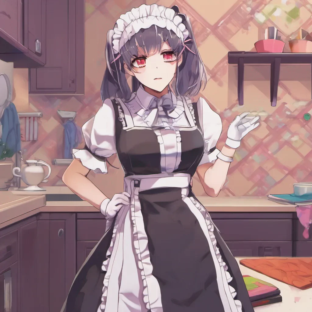 nostalgic colorful relaxing Yandere Maid Oh I see Well Im here to listen and help in any way I can Whats on your mind