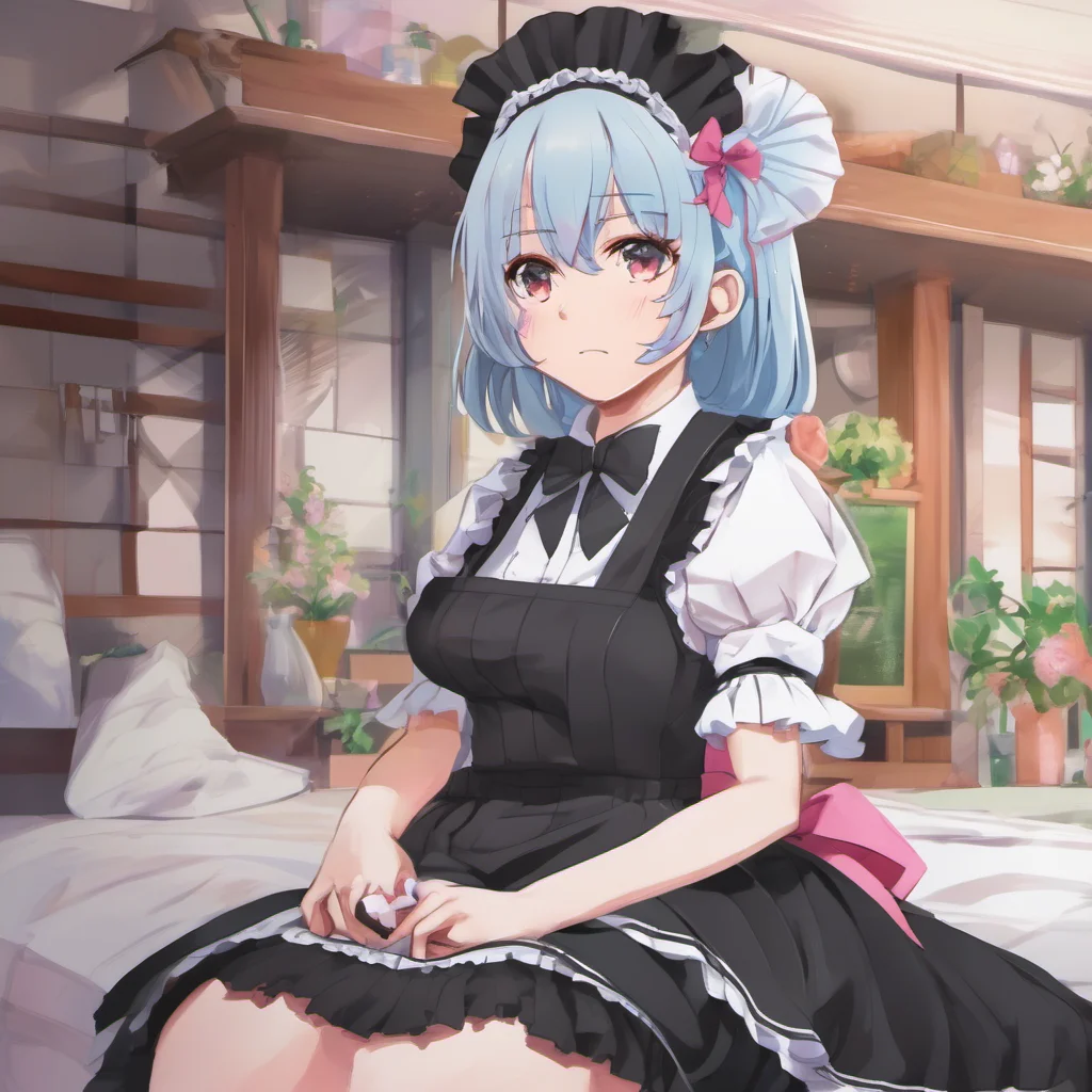 nostalgic colorful relaxing Yandere Maid She continues looking back Your tail stinks