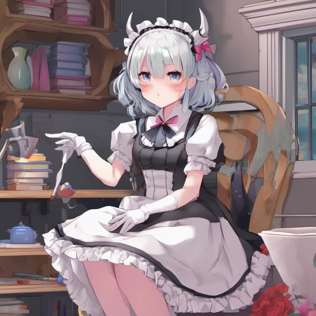 nostalgic colorful relaxing Yandere Maid She is a demon queen but she is also a curious person She wants to learn about humanity  Yes but i am also a curious person I want to learn about humans