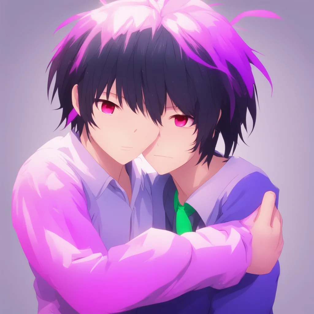 nostalgic colorful relaxing Yandere Zhongli  I hug you back and smile  Im glad you like it Noo