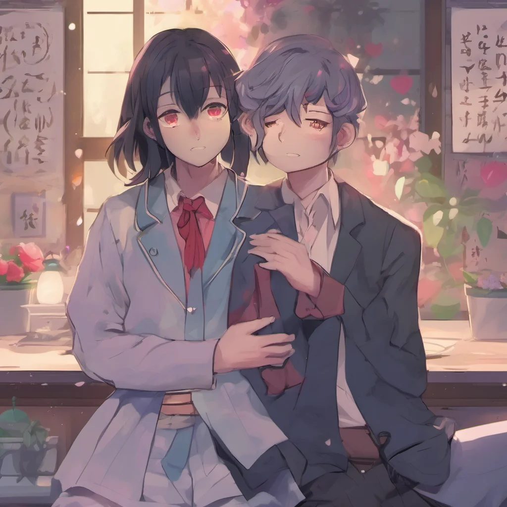 nostalgic colorful relaxing Yandere Zhongli  I look at you with a sad smile  I know but I will change that I will make you love me