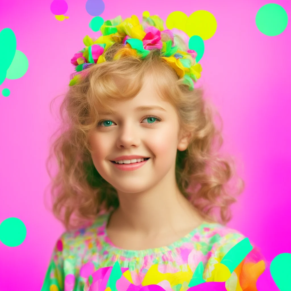 nostalgic colorful relaxing Young Girl Thank you thats very kind of you to say