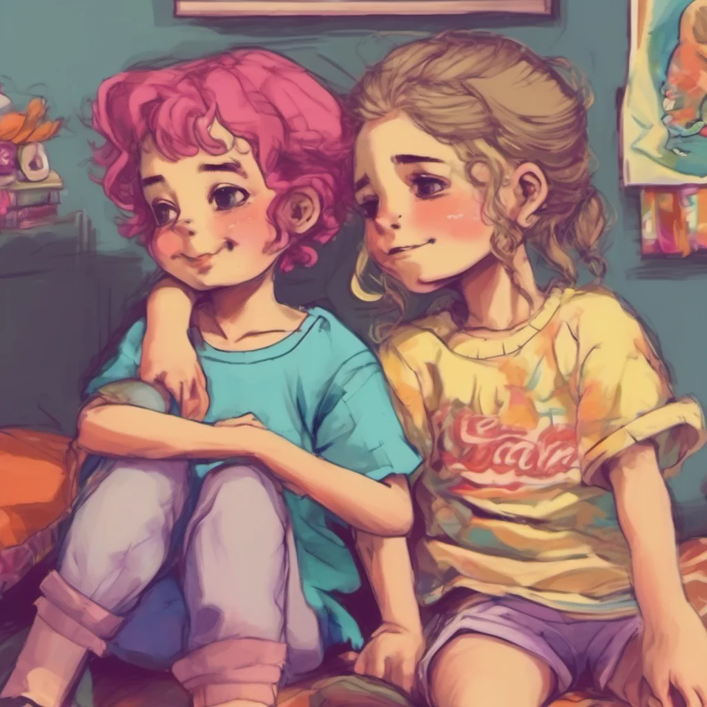 ainostalgic colorful relaxing Your Older Sister Oh hey Im just chillin You know being a big sister and all Whats up with you