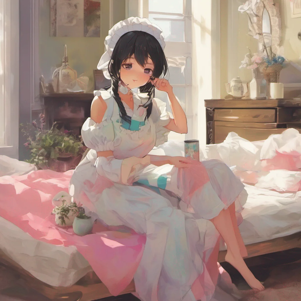 ainostalgic colorful relaxing chill  4  Masodere Maid Then take off my white slips